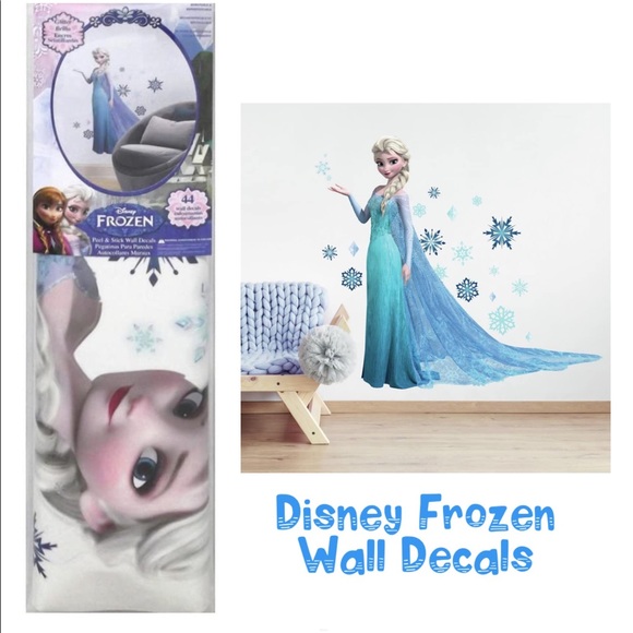 New Disney Frozen Elsa Wall Decals (44 piece set) - Picture 1 of 8